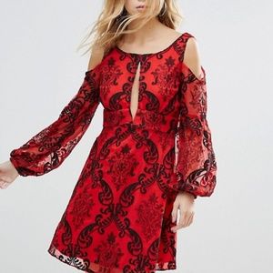 Free People Want To Want Me Embroidered Mini Dress